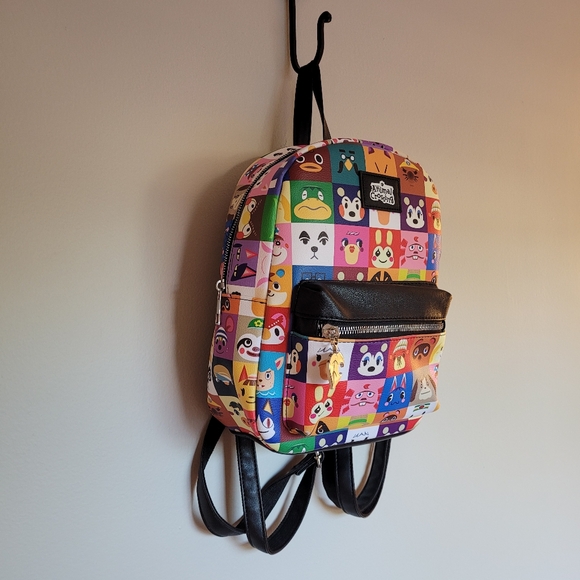 ANIMAL CROSSING Character Grid Mini Backpack By Bio World - Picture 4 of 14